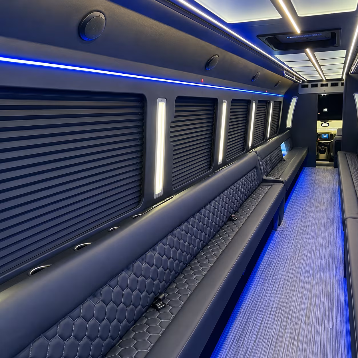plantation party bus rentals inside
